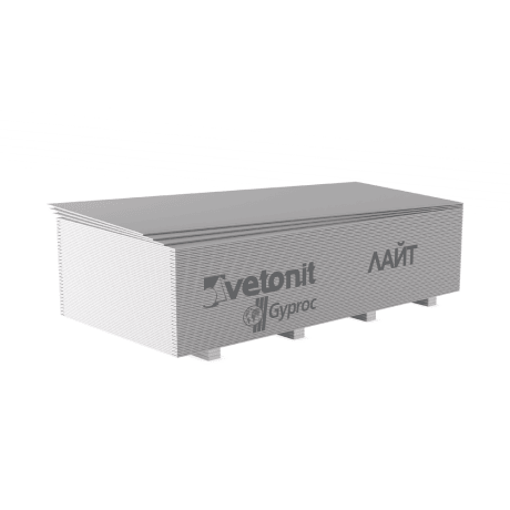 Гипсовая строительная плита Vetonit ЛАЙТ 9,5х1200х1950 мм (ПРО)