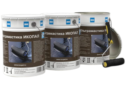 Мастика гидроизоляционная полимерная ICOPAL Ультрамастика ИКОПАЛ 17,5 кг