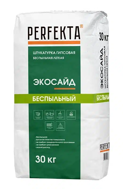 Смесь штукатурная гипсовая PERFEKTA Экосайд 30 кг