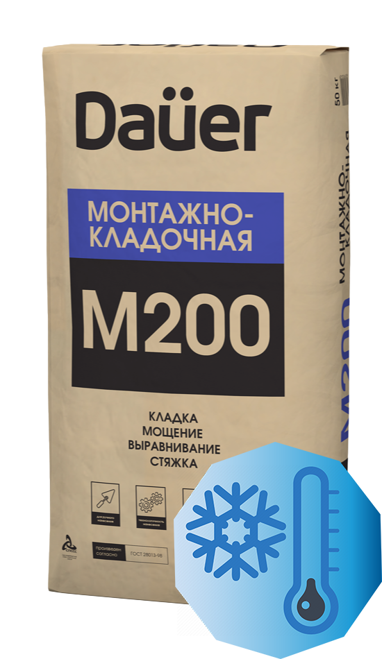 Смесь цементно-песчаная DAUER М200 Зимняя 50 кг