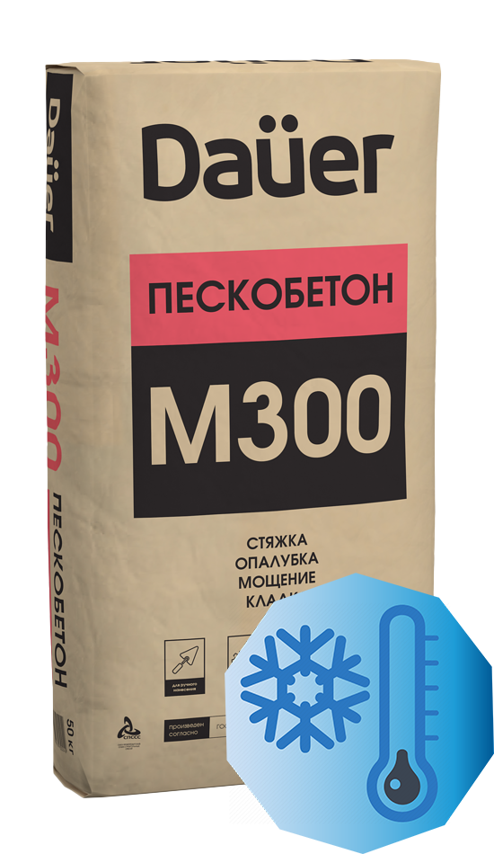 Смесь цементно-песчаная DAUER М300 Зимняя 30 кг
