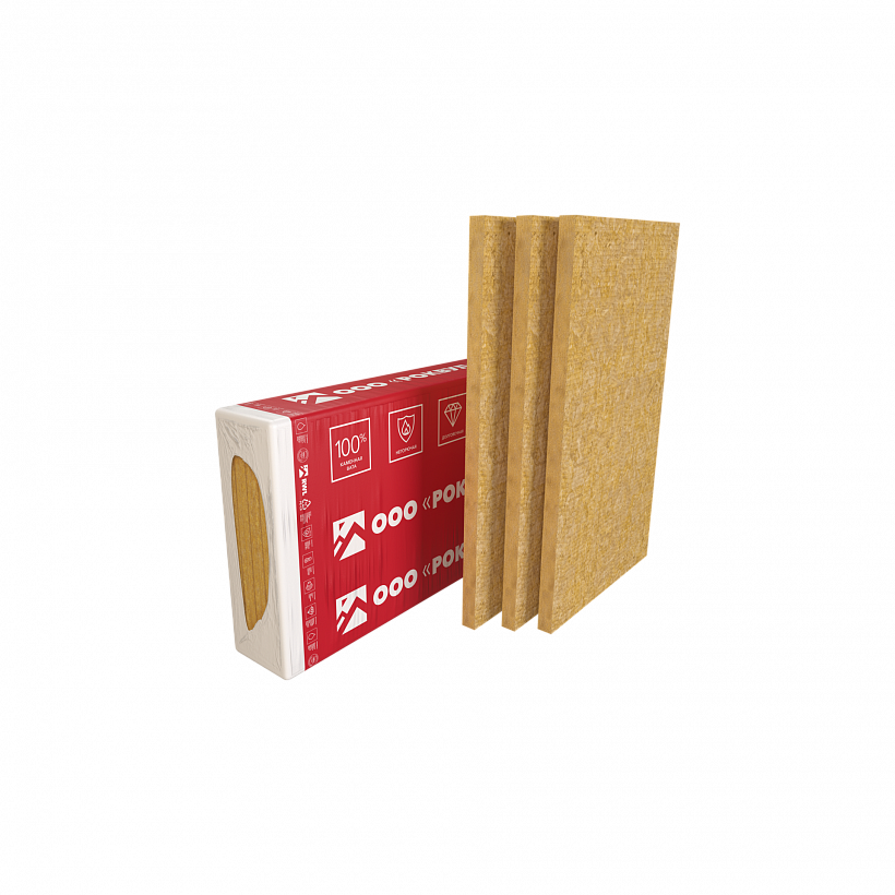 Плита теплоизоляционная из базальтовой ваты RWL РУФ БАТТС В ОПТИМА 40х600х1000 мм