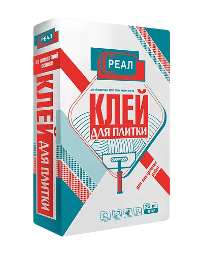 Смесь клеевая для плитки РЕАЛ (C0) 25 кг