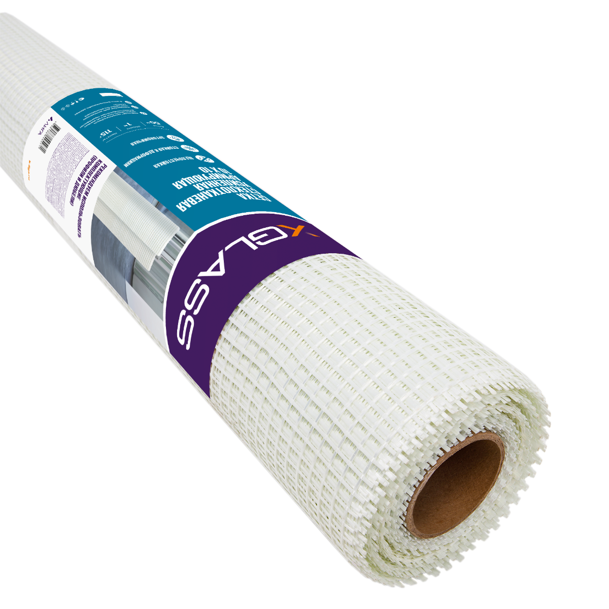 Сетка стеклотканевая фасадная XGLASS 10,0х10,0 мм (115 г/м²) 1х50 м