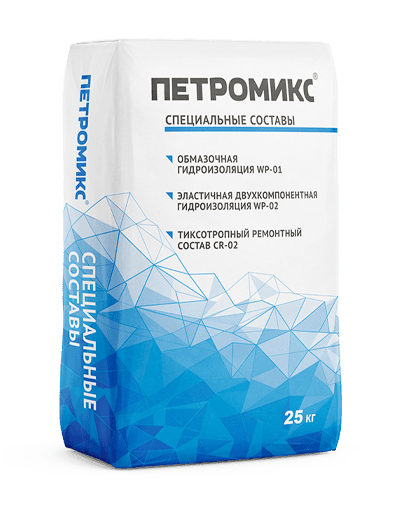 Смесь гидроизоляционная обмазочная ПЕТРОМИКС WP-01 25 кг