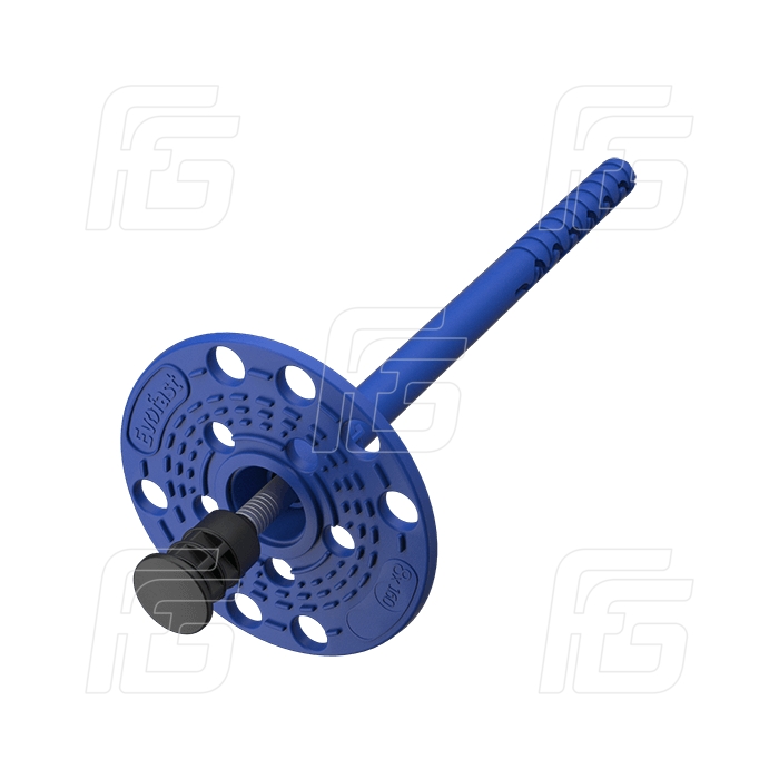 Дюбель тарельчатый фасадный с сердечником из стали с термоголовкой EVOFAST TD8 M3 8/60(D)х200 мм