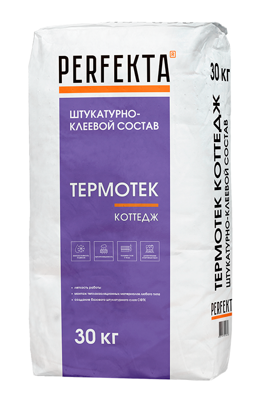 Смесь клеевая для теплоизоляции PERFEKTA Термотек Коттедж 30 кг